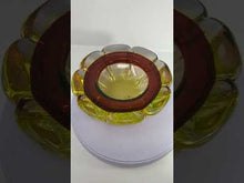 Load and play video in Gallery viewer, Vintage Uranium Murano Glass Ashtray
