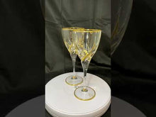 Load and play video in Gallery viewer, Venetian Murano Glass Stemware - a Pair
