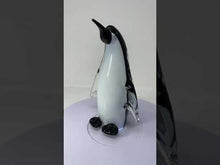 Load and play video in Gallery viewer, Contemporary Murano Glass Penguin
