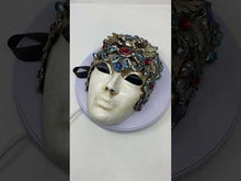 Load and play video in Gallery viewer, Volto Barocco Venetian Mask with Swarovski
