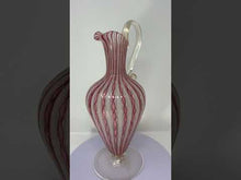 Load and play video in Gallery viewer, 1950s Latticino Murano Pitcher
