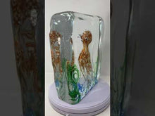 Load and play video in Gallery viewer, Contemporary Murano Glass Aquarium With Octopus
