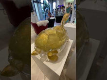 Load and play video in Gallery viewer, Murano Glass Golden Turtle
