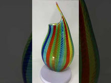 Load and play video in Gallery viewer, &quot;Melody of Spring&quot; 1/1 Murano Vase by Celotto
