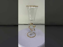 Load and play video in Gallery viewer, Murano Glass Star of David Chalice by Raffaele
