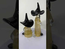 Load and play video in Gallery viewer, Vintage Murano Glass Figruines from Formia Furnaces - a Pair
