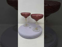 Load and play video in Gallery viewer, Vintage Martini Glasses Attributed to Salviati
