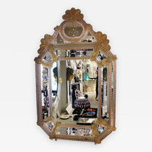 Load image into Gallery viewer, Hand Etched Venetian Mirror
