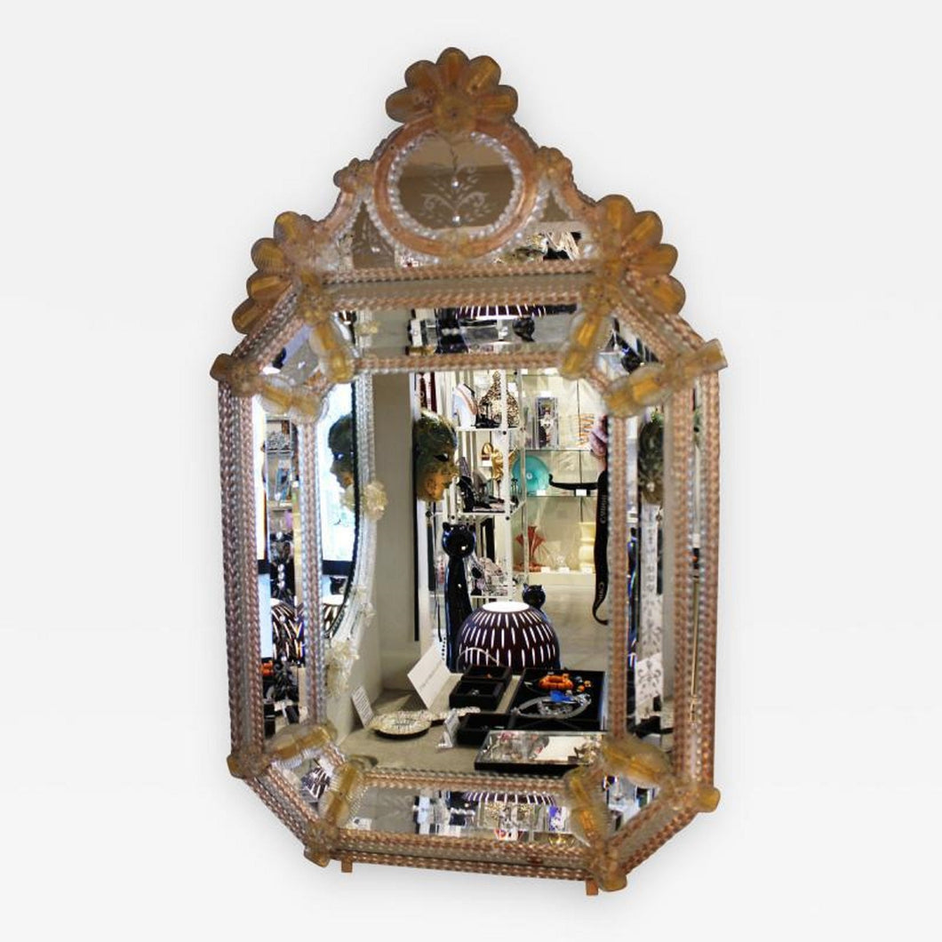 Hand Etched Venetian Mirror