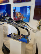 Load image into Gallery viewer, Twin Dolphins by Murano Glass Master Zanetti
