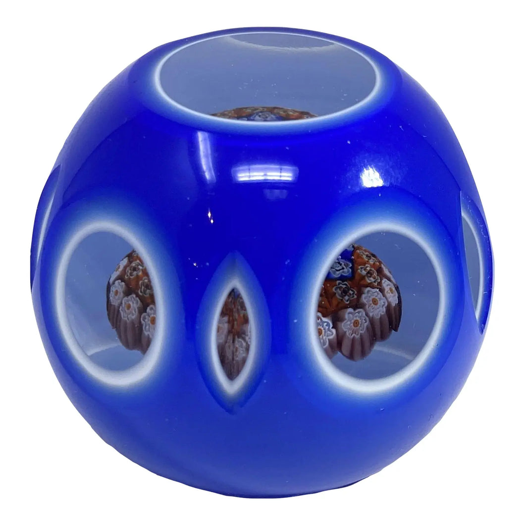 Vintage Murano Glass Baccarat Style Paperweight
